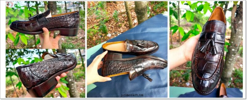 khắc giày da